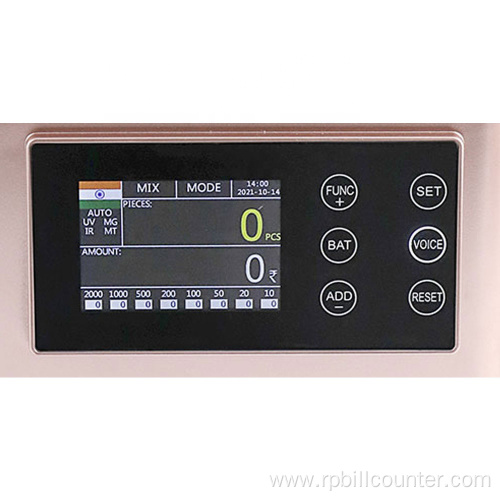 Touch Screen Bill Counter Cash Money Counter Indian